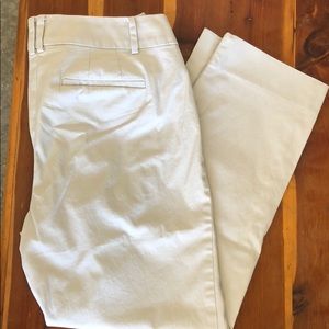 Tan Talbots “the perfect crop” pants